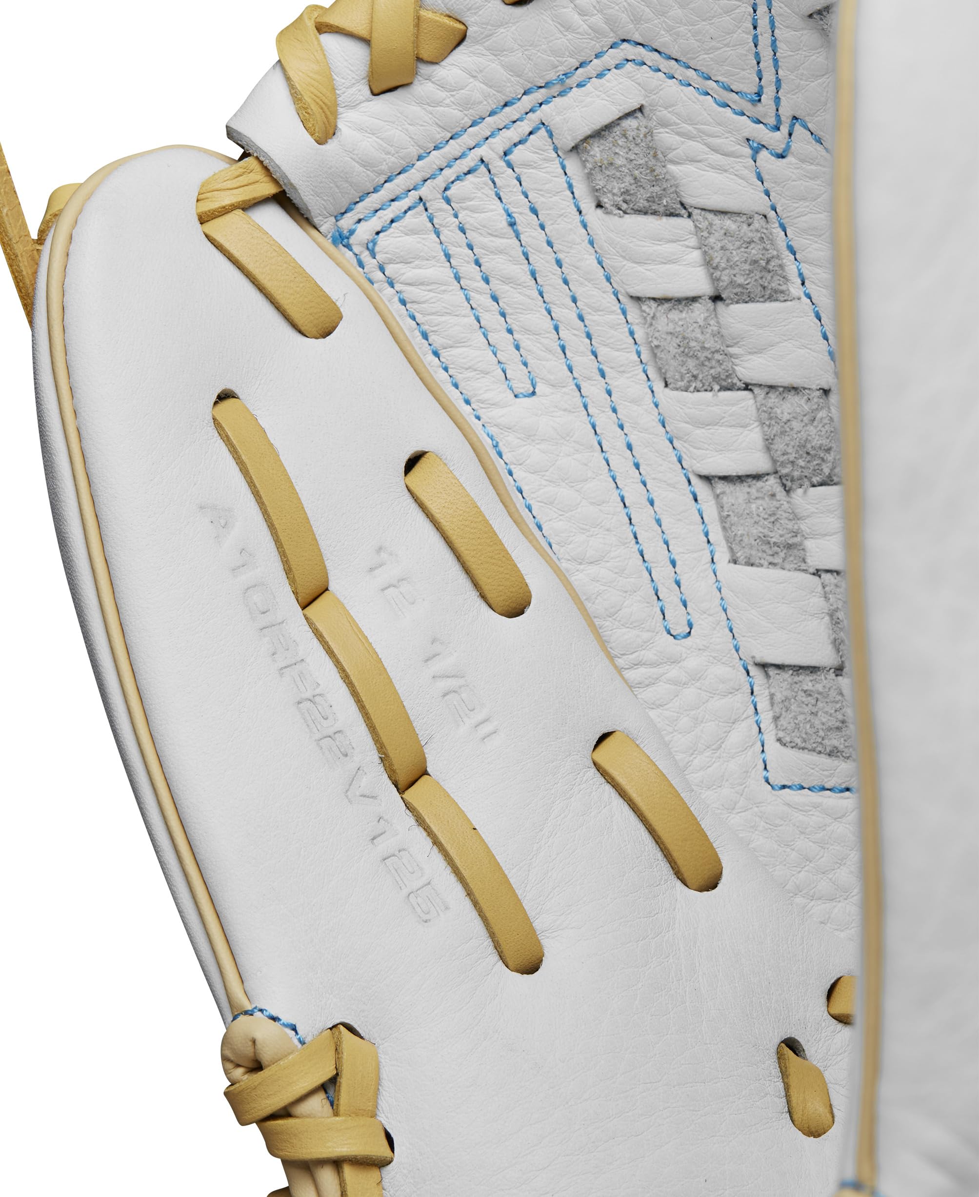 WILSON A1000 V125 handcrafted label emphasizing pro-factory construction