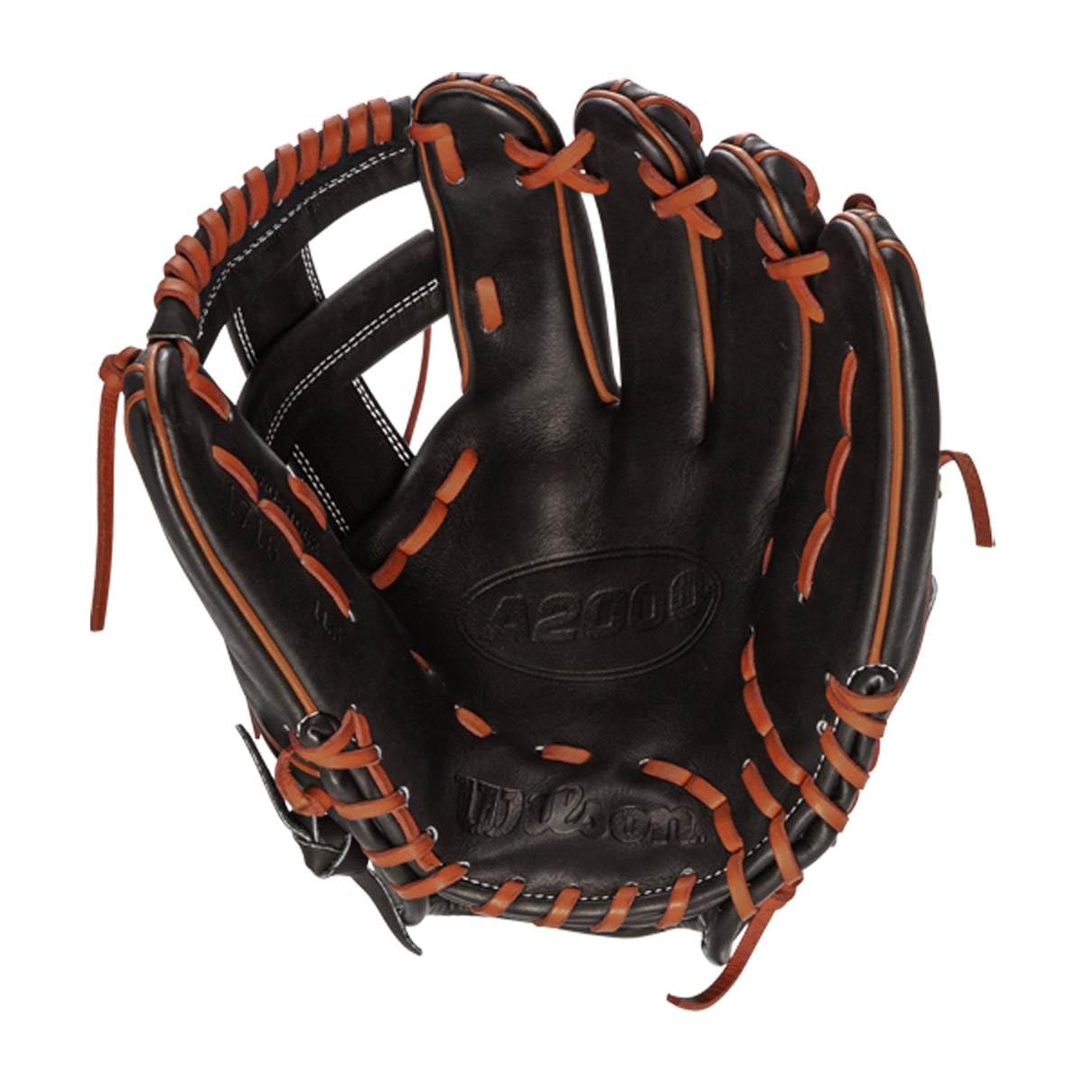 Wilson close-up of chevron cross web for faster ball transfers and control