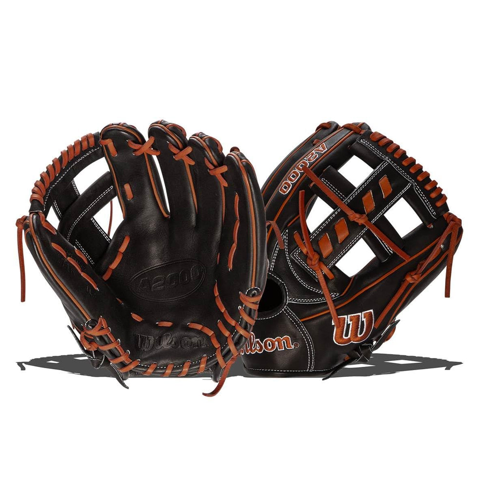 Wilson A2000 front view showing black and copper design for professional look