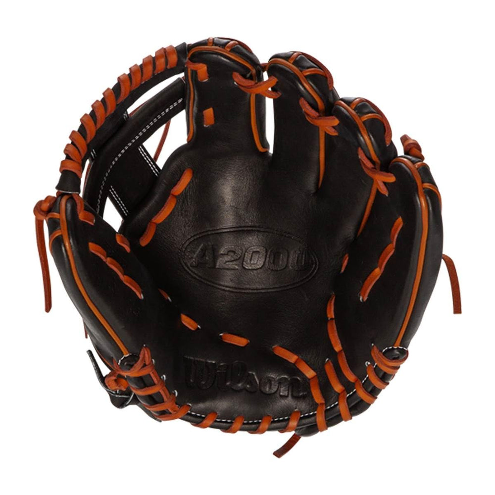 Wilson glove in use by infielder illustrating quick fielding and transfer speed