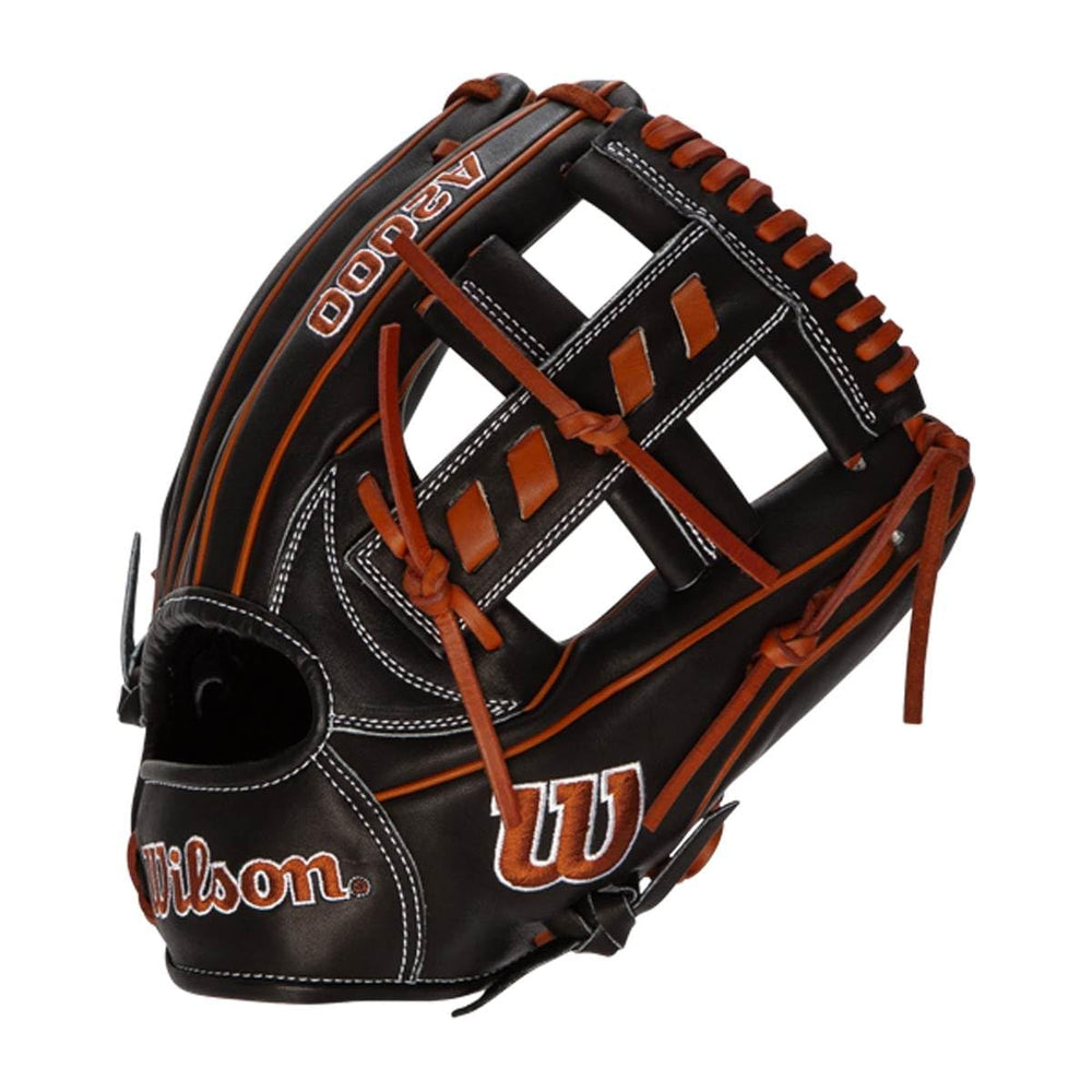 Wilson Pro Stock leather texture highlighting durable, long-lasting construction