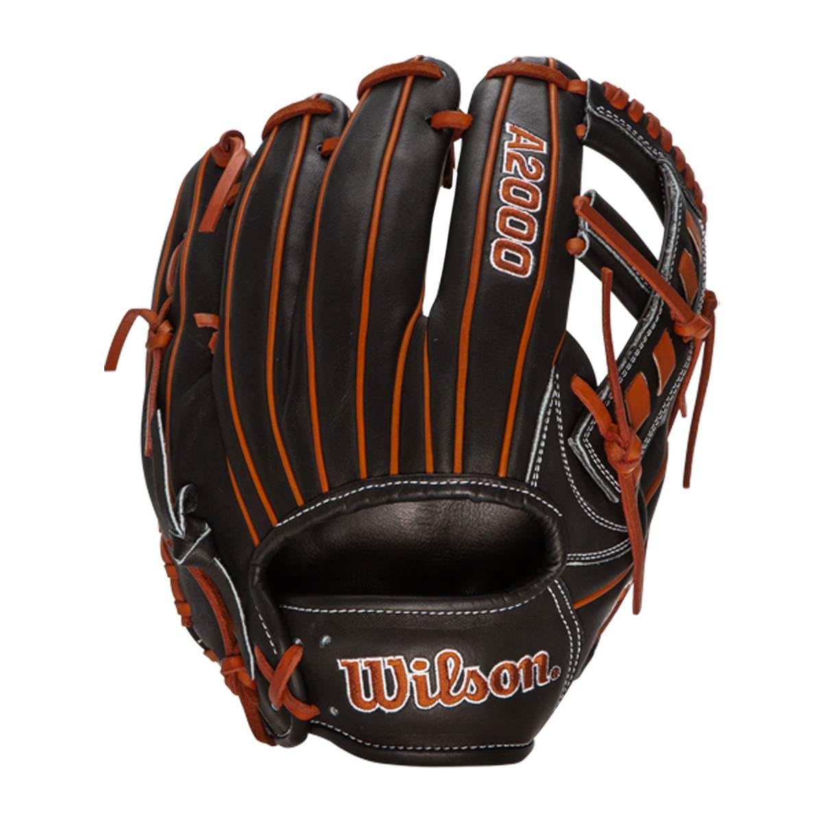 Wilson glove next to baseball showing 11.5 inch size for infield agility