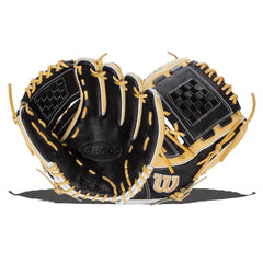 WILSON A2000 front view showing glove shape and professional look for performance
