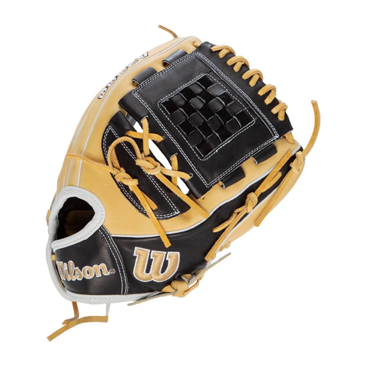 WILSON A2000 Pro Stock leather texture detail demonstrating durable feel