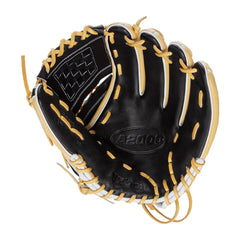 WILSON A2000 closed two-piece weave web close-up hiding pitch grips effectively