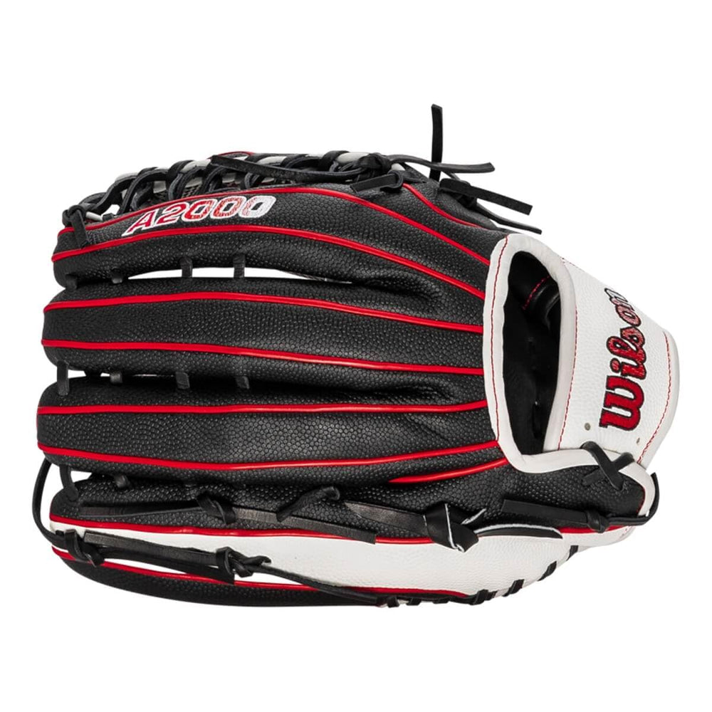 WILSON A2000 SCOT7SS back showing flat finger binding for improved comfort and control