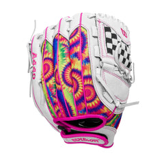 Wilson A440 Flash breathable mesh backing detail for cool, comfortable hand benefit