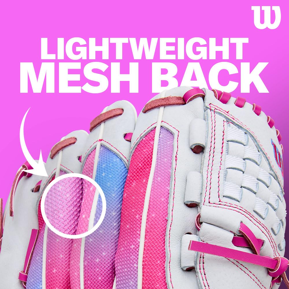 Wilson A440 Flash infield action photo showing quick transfers and game use benefit