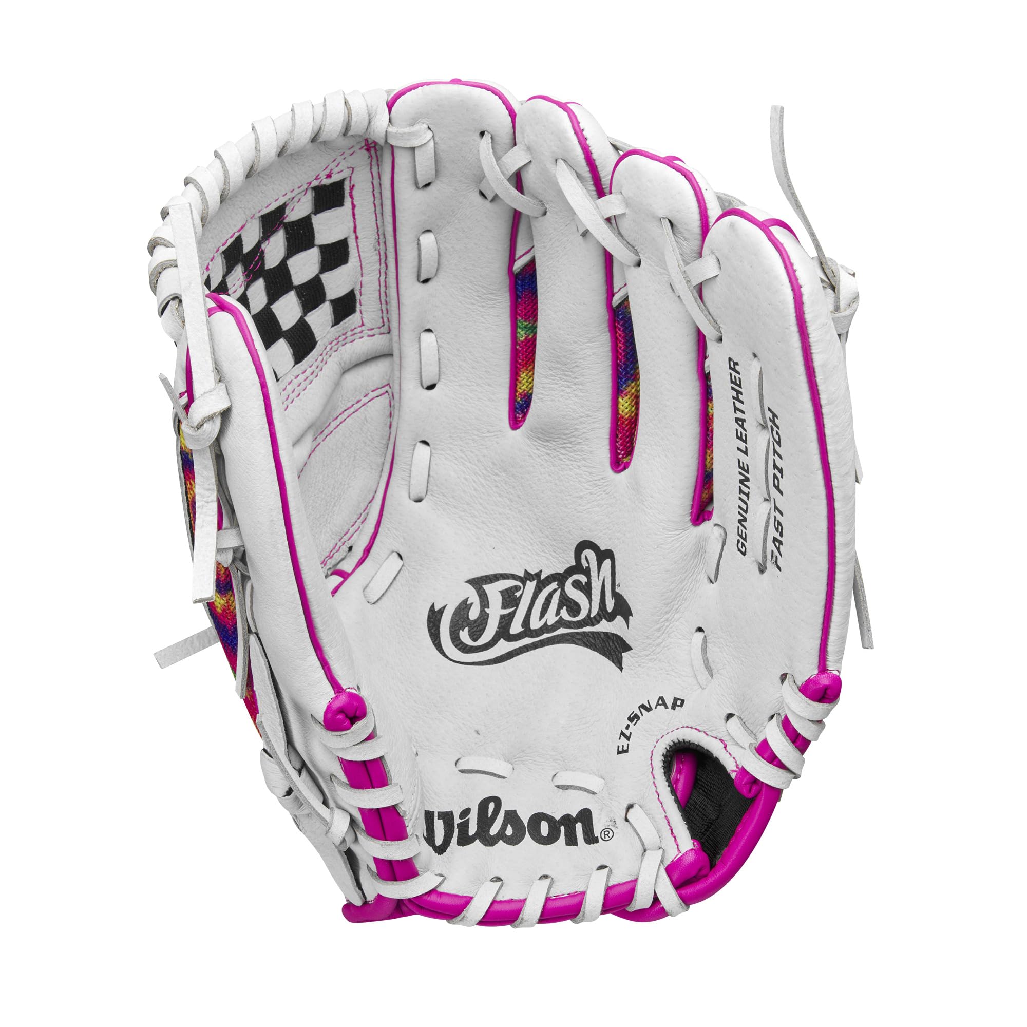 Wilson A440 Flash pocket close-up showing rolled welting for consistent catches benefit