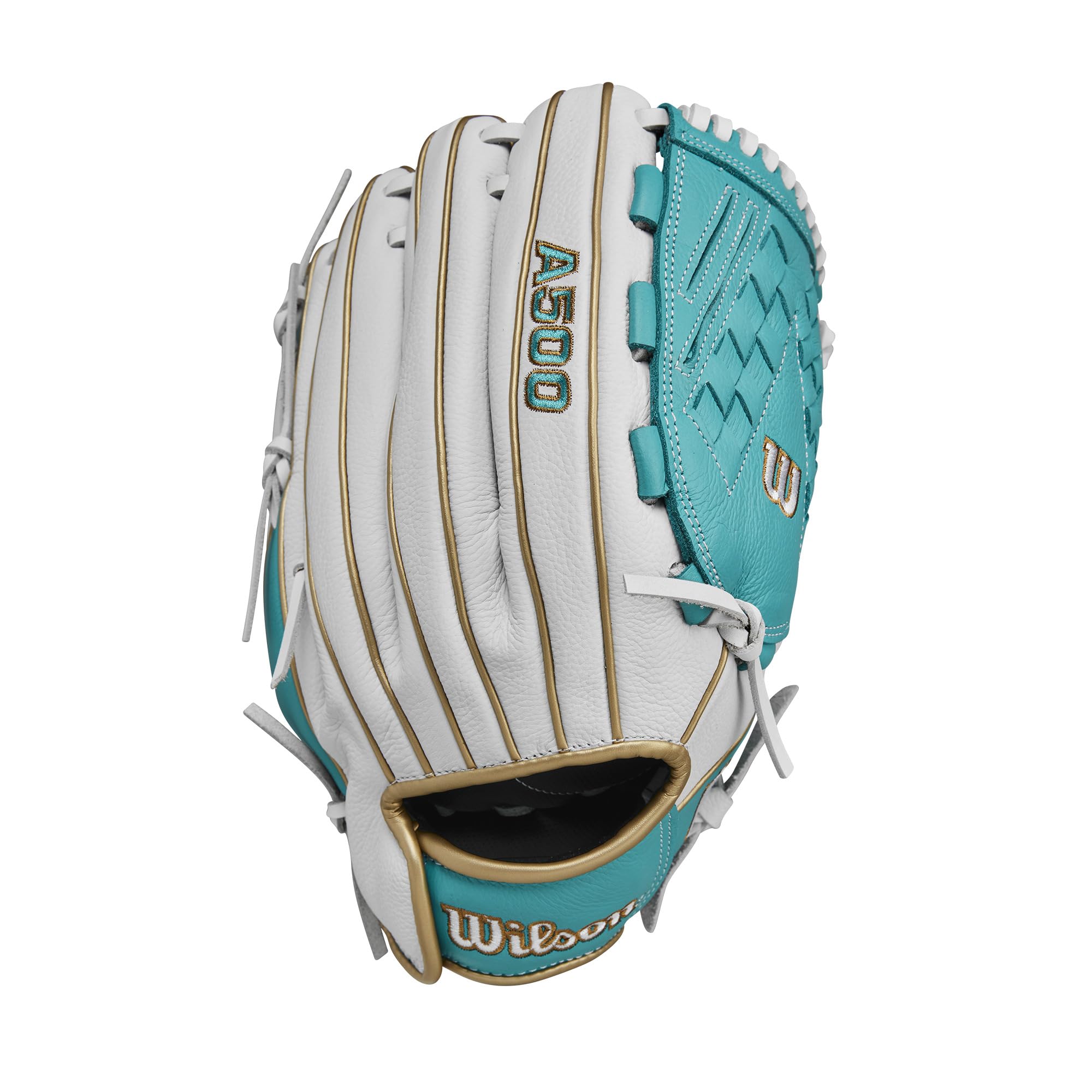 WILSON close-up of Victory web and pocket showing secure catch benefit
