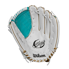 WILSON Quick-Fit wrist strap detail showing snug adjustable fit benefit