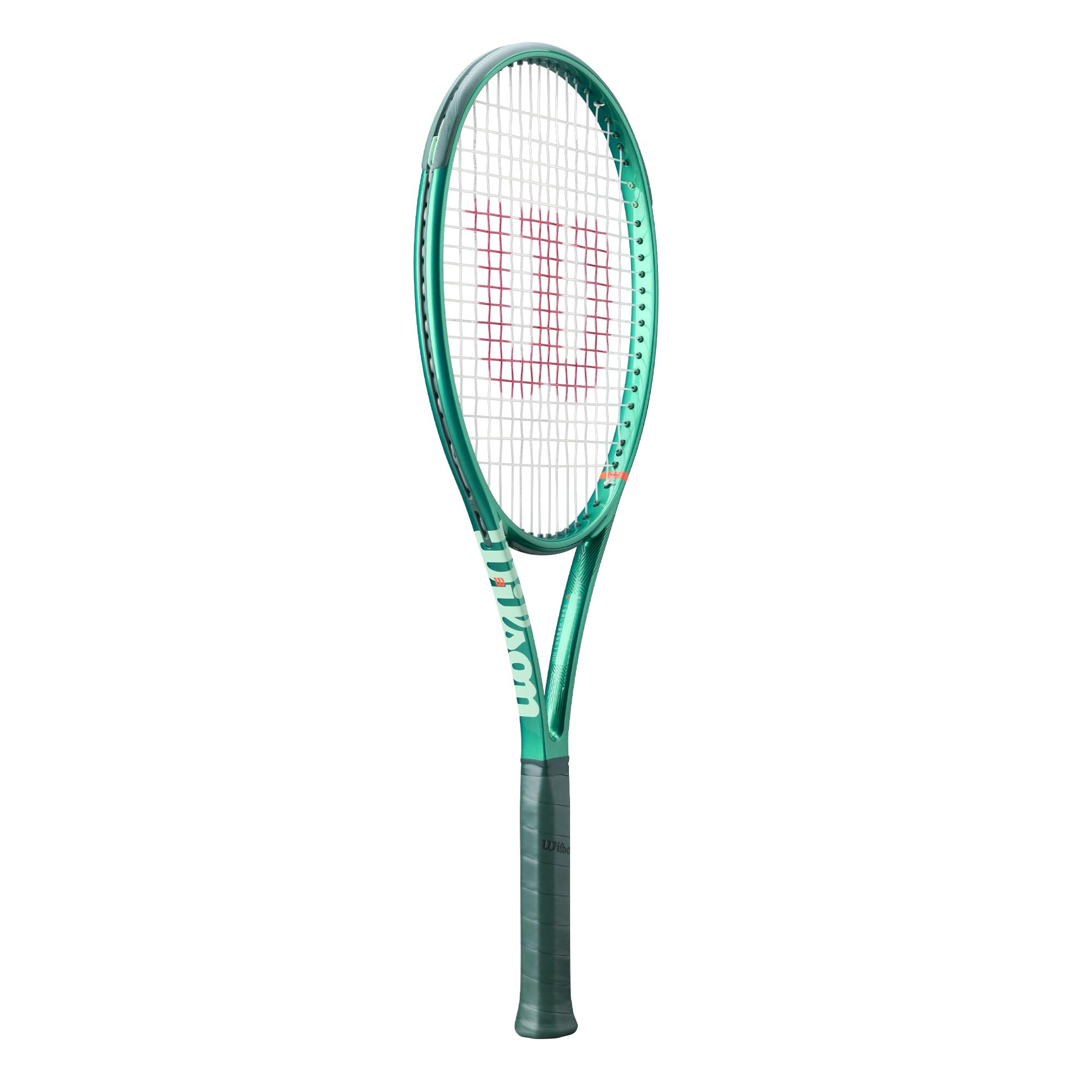WILSON Blade 98 V10 closeup of frame shows braided layup detail for improved feel