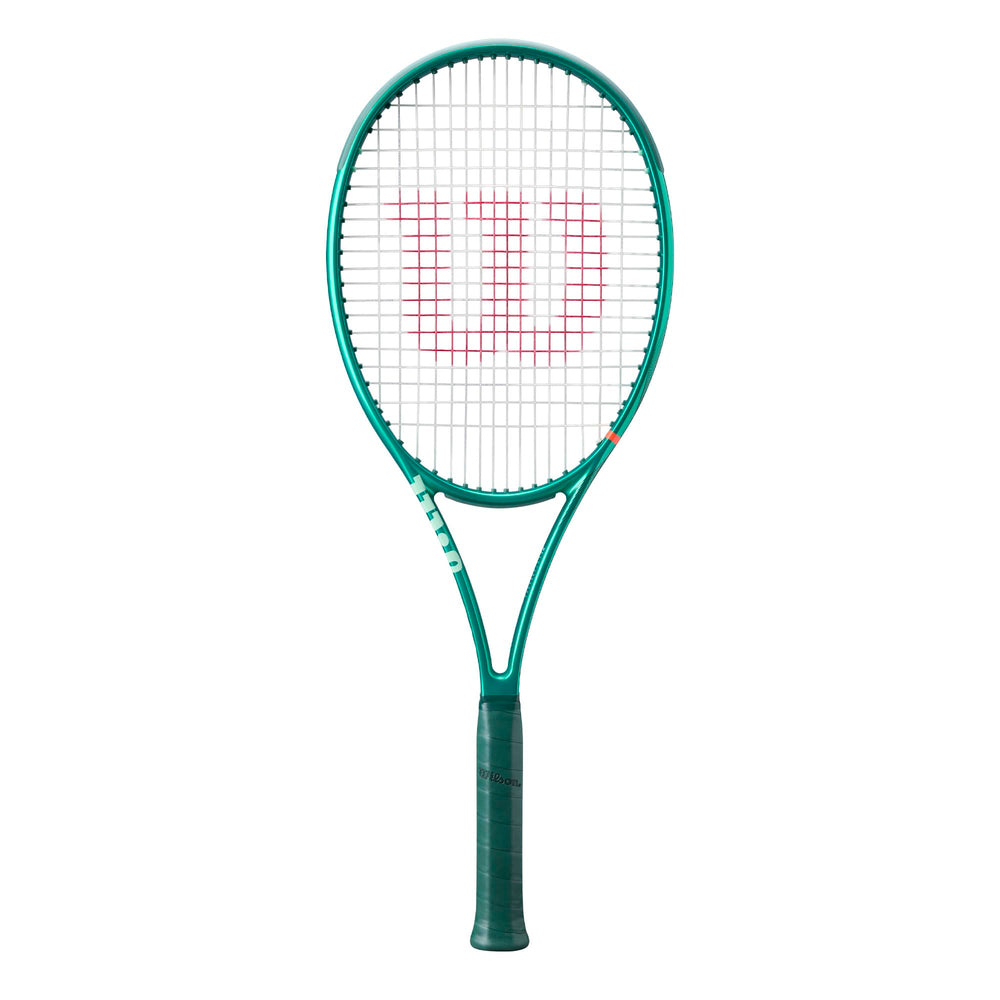 WILSON Blade 98 V10 front view shows sleek Championship Green and ready-to-play benefit