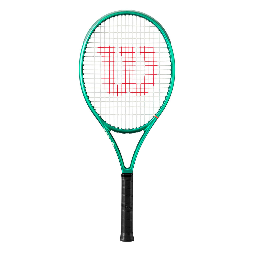 Wilson Blade V10 front view showing green frame and ready-to-play benefit