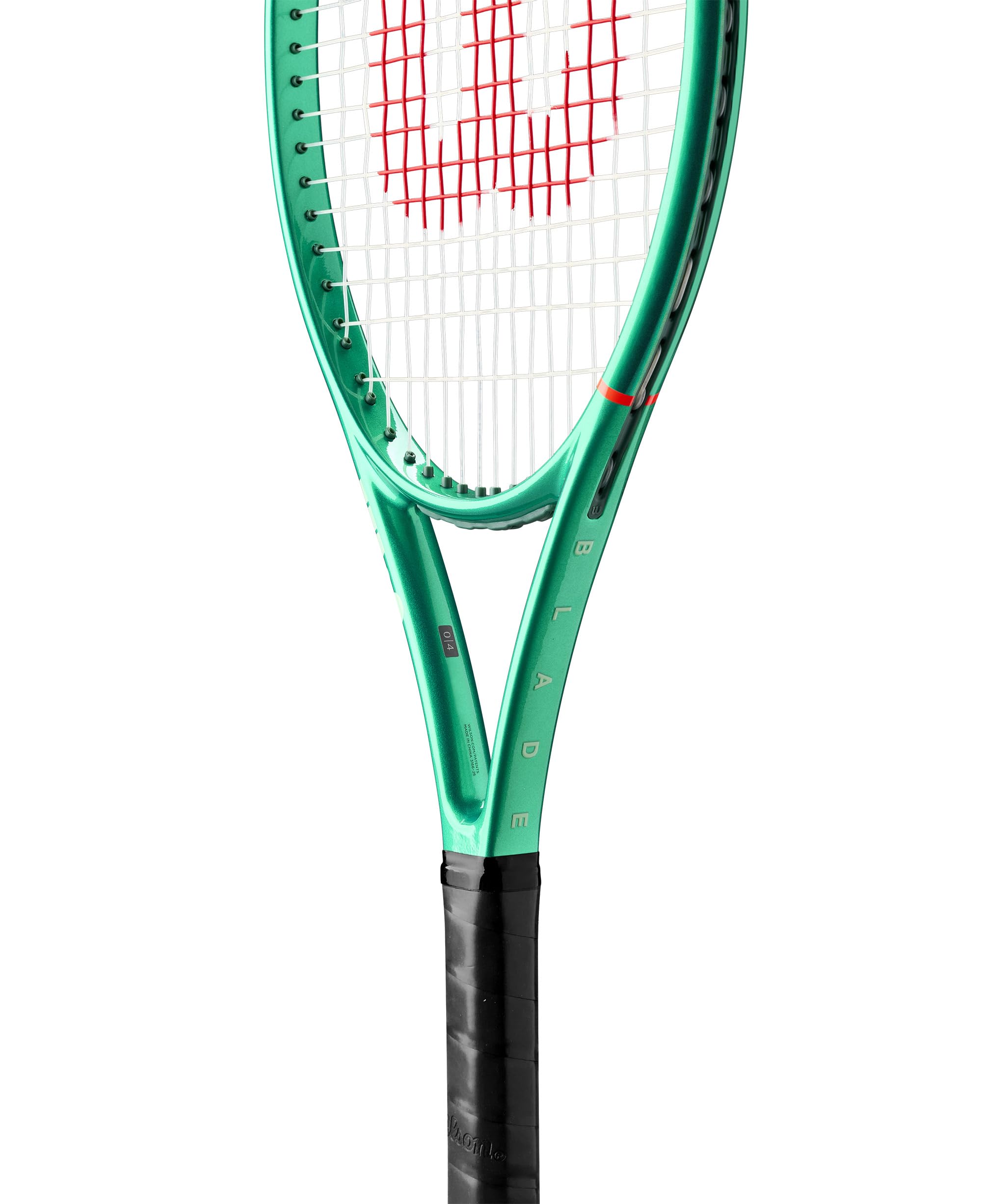 Wilson Blade V10 next to measuring tape showing 26-inch size benefit