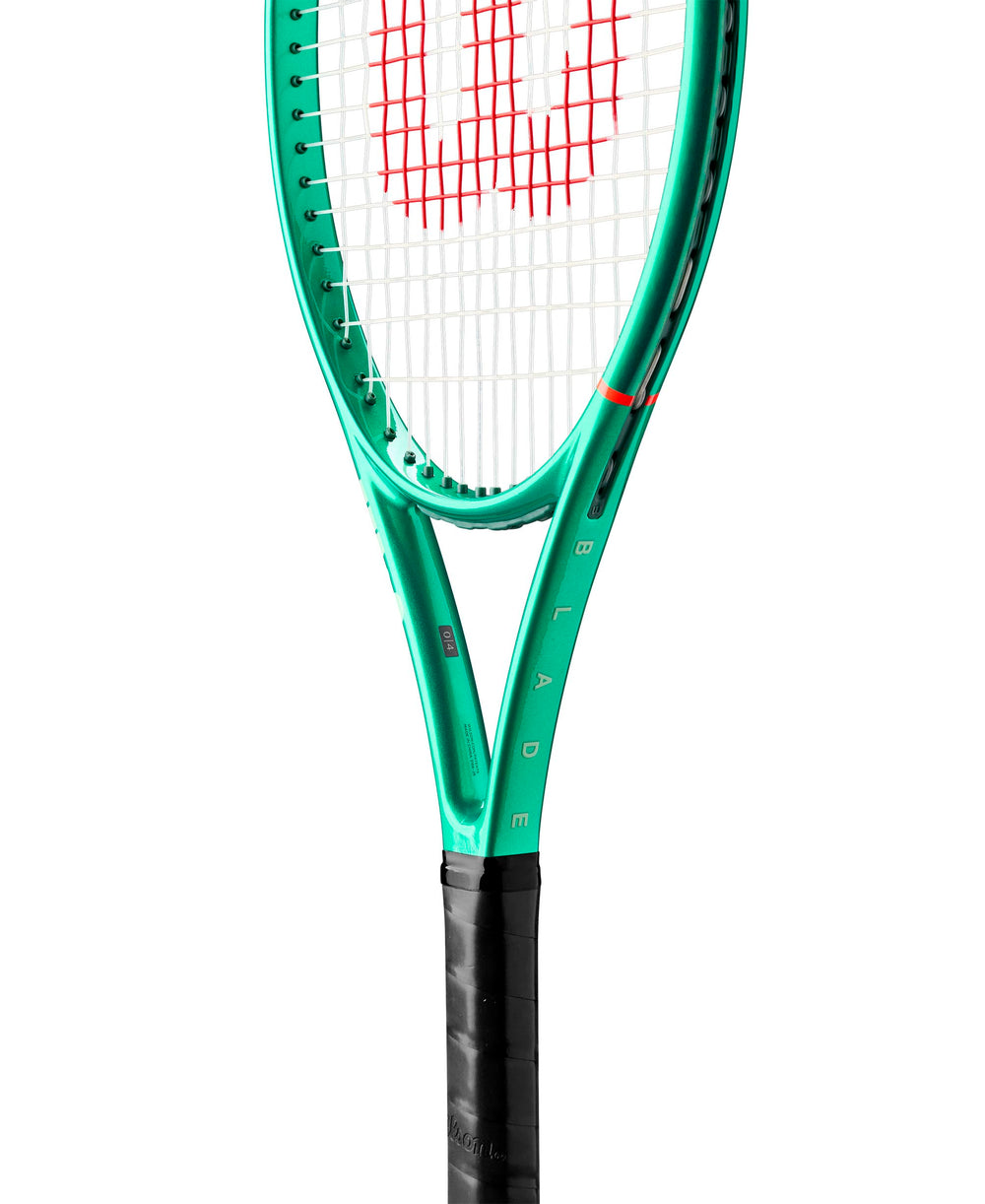 Wilson Blade V10 next to measuring tape showing 26-inch size benefit