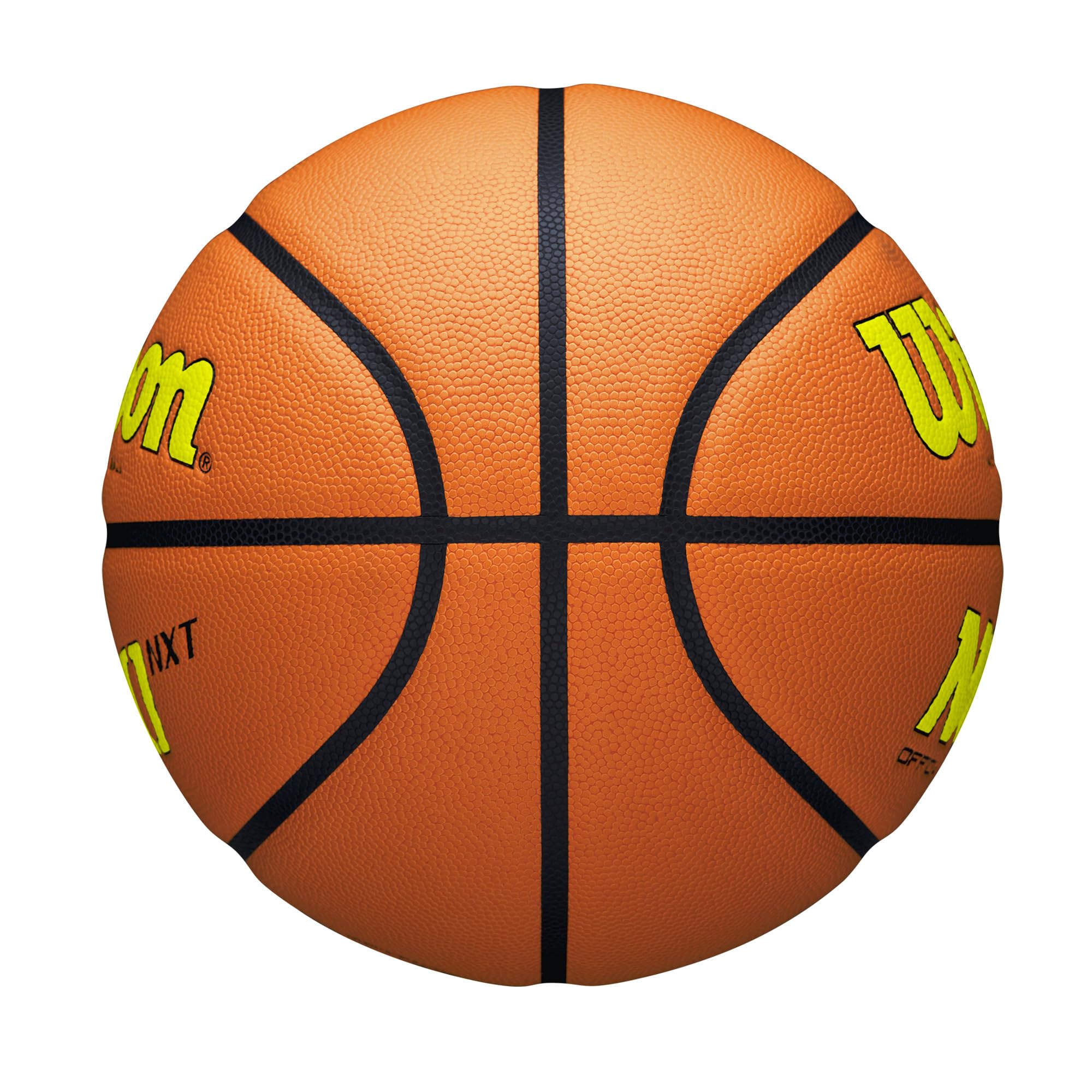 WILSON Evo NXT in-play shot captured during a three-point release for consistent long-range performance