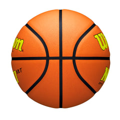 WILSON Evo NXT in-play shot captured during a three-point release for consistent long-range performance