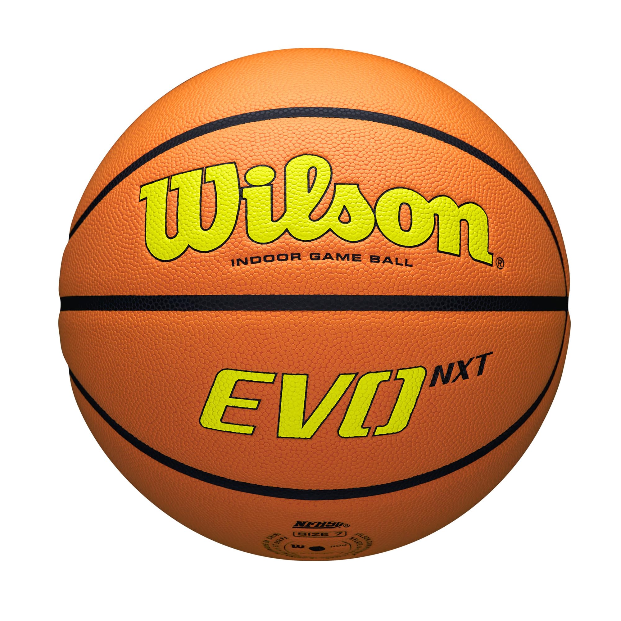 WILSON Evo NXT Micro-Touch close-up highlighting textured cover for reliable grip and moisture control