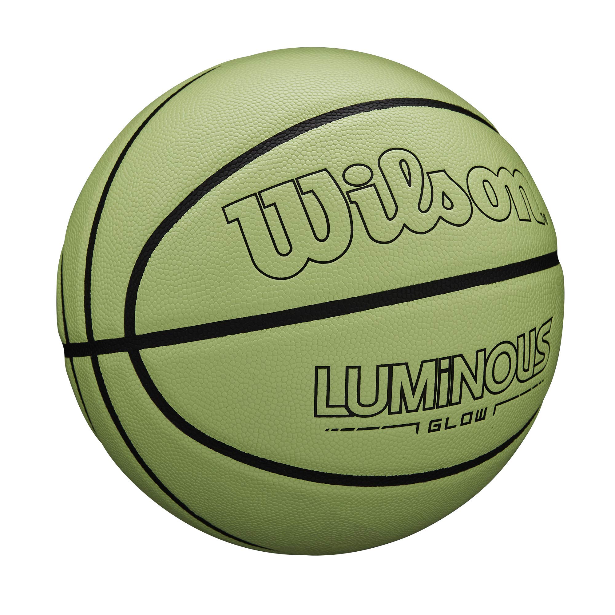 Wilson ball on outdoor court at dusk illustrating glow visibility and extended playtime benefit