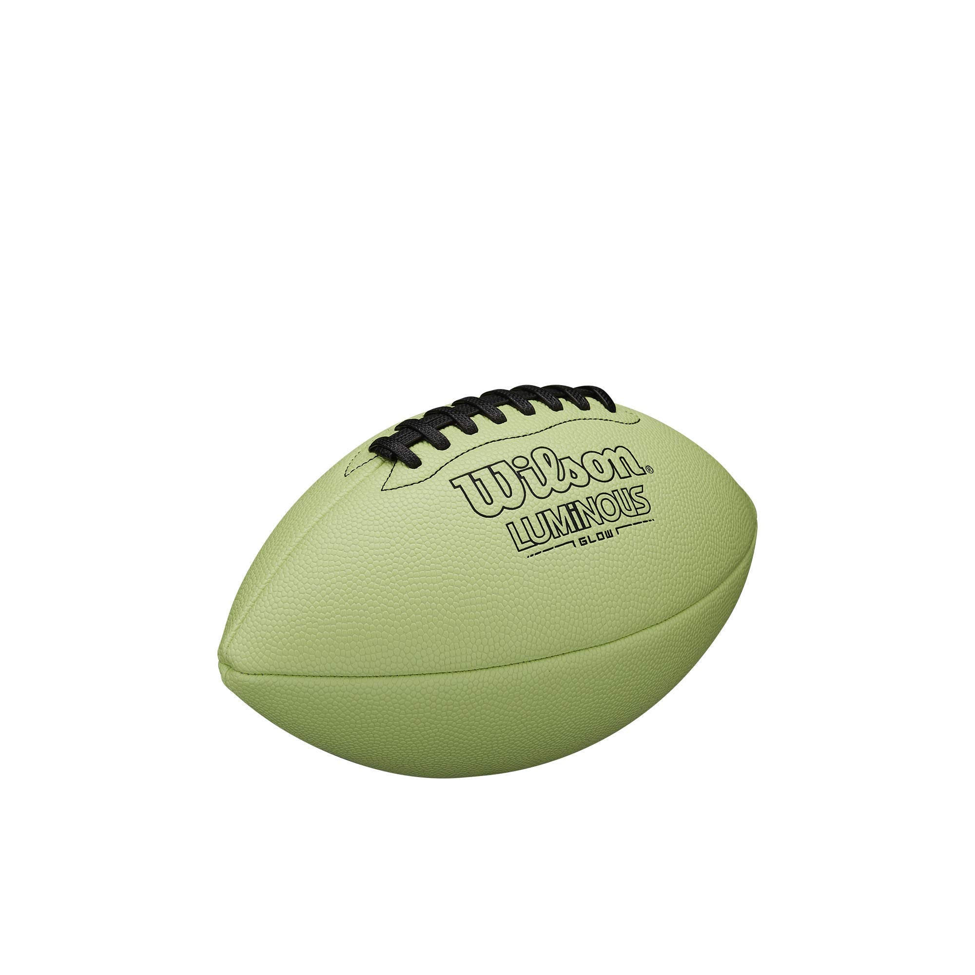 WILSON glowing football at night demonstrating enhanced visibility during dusk play