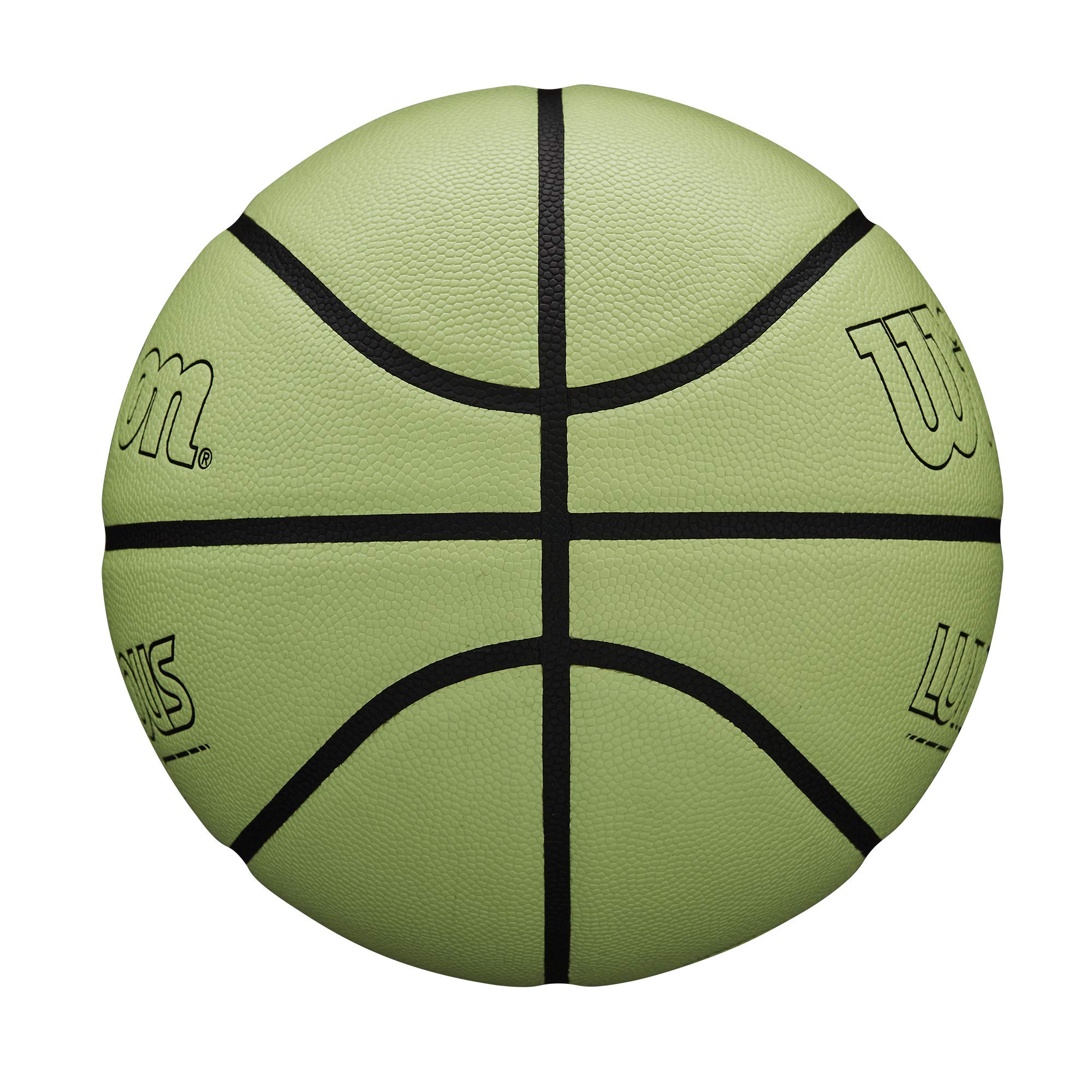 Wilson ball being lit by phone flashlight demonstrating instant glow activation for nighttime play