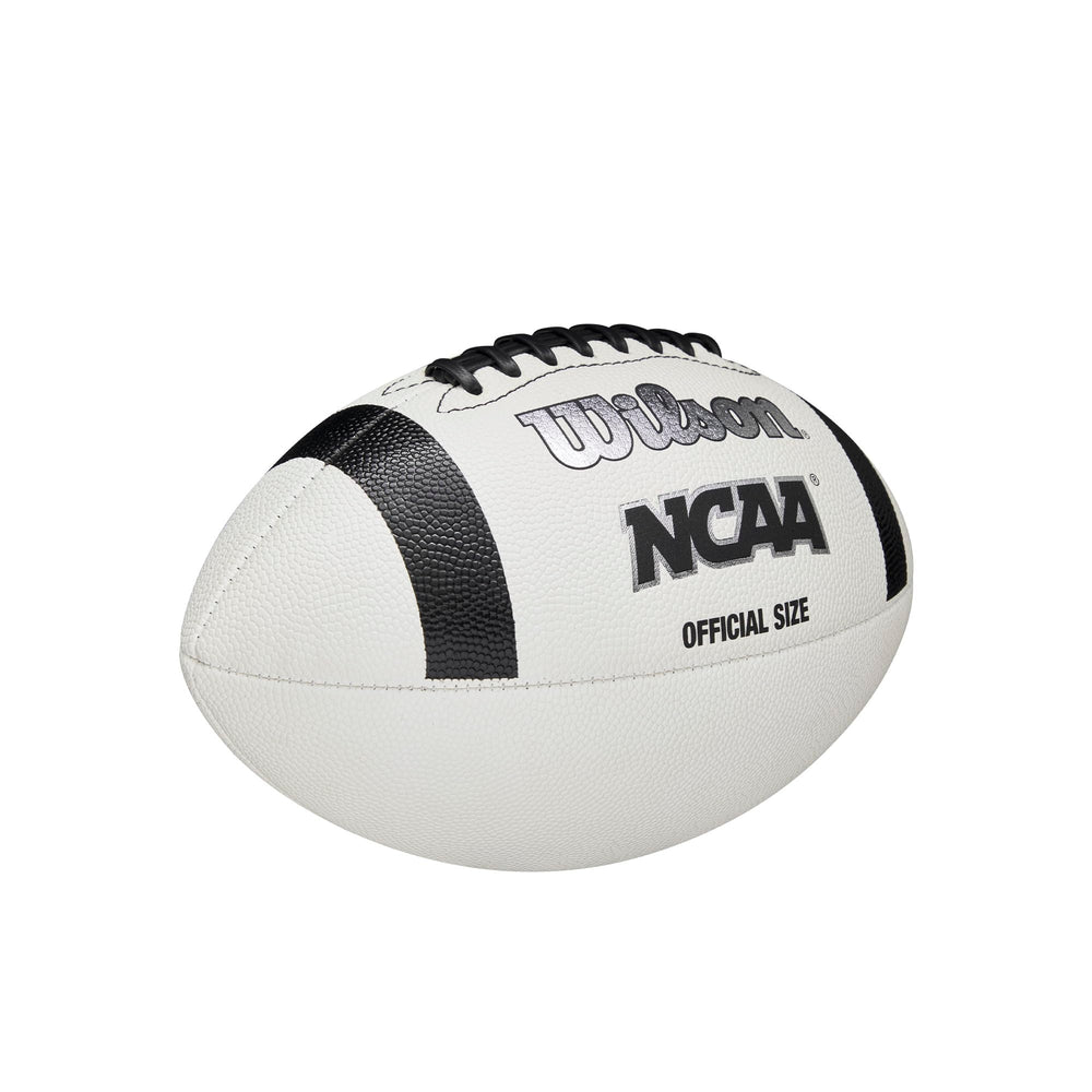WILSON NCAA Classic Football in-use during a pass demonstrating reliable handling and spin by players