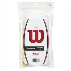 Wilson pro overgrip pack front showing bundled grips and finishing tape for reliable traction