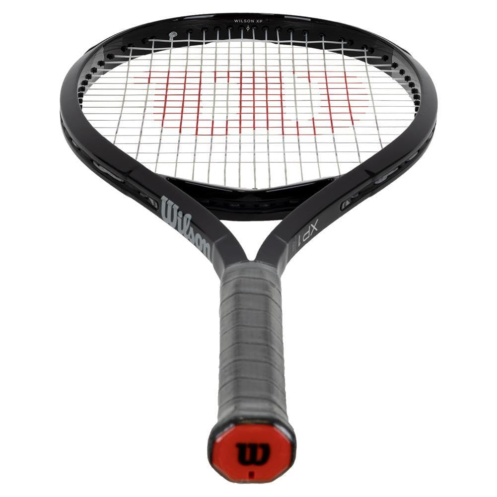 WILSON XP 1 stringbed detail highlighting 16x18 pattern for added comfort