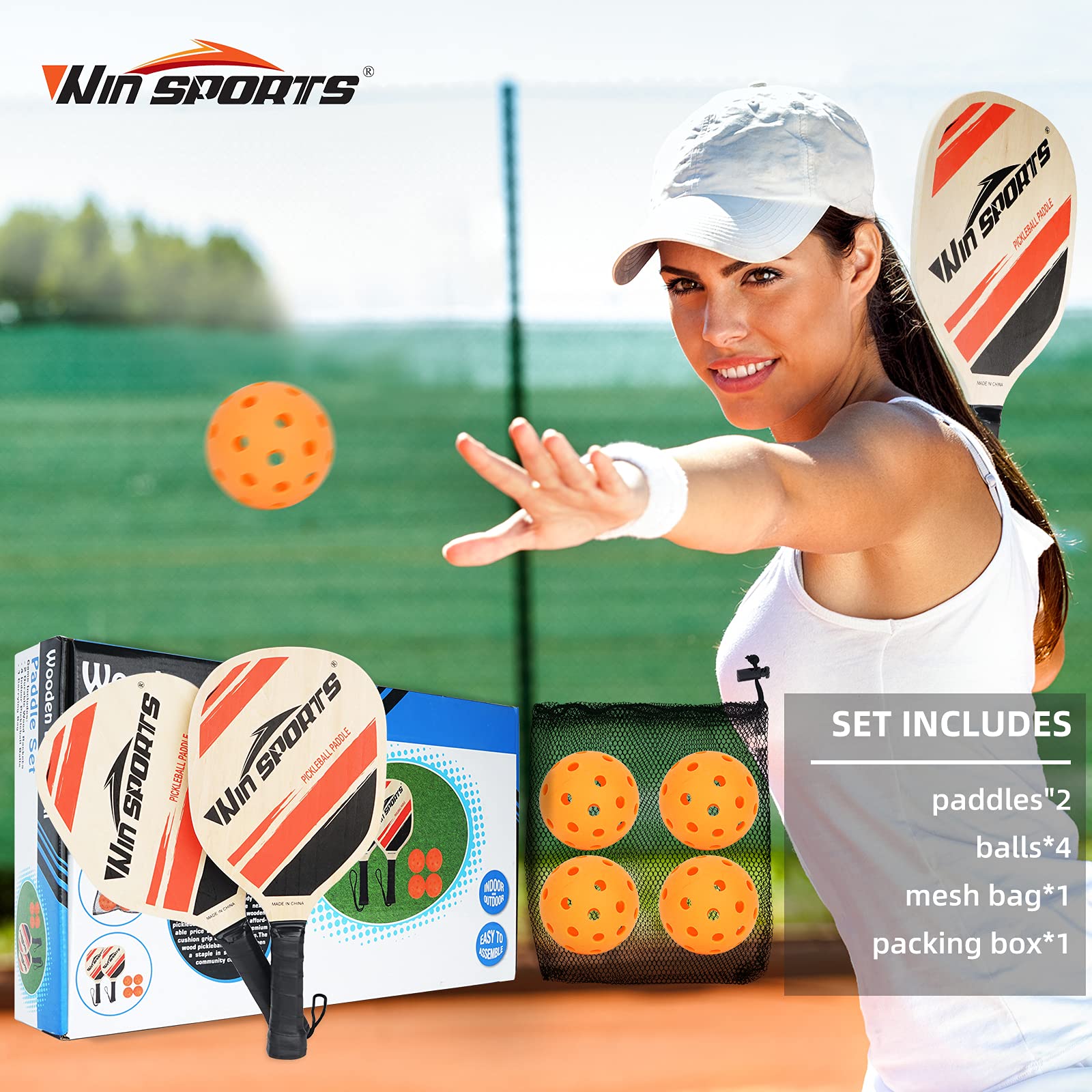 WIn SPORTS four indoor balls with carry bag for easy transport and storage