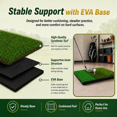 Wind Shear tee close-up showing rubber and plastic tees that protect turf and clubs