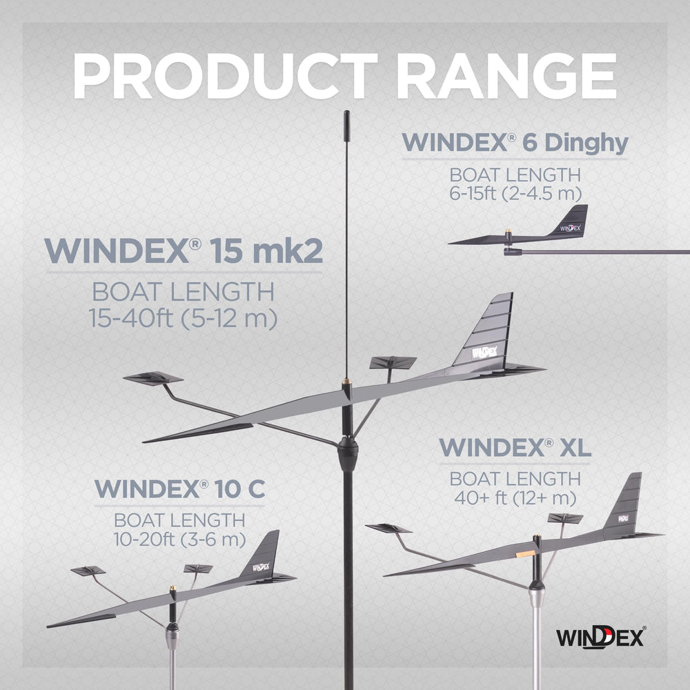 Windex mast socket and support rod showing easy installation benefit