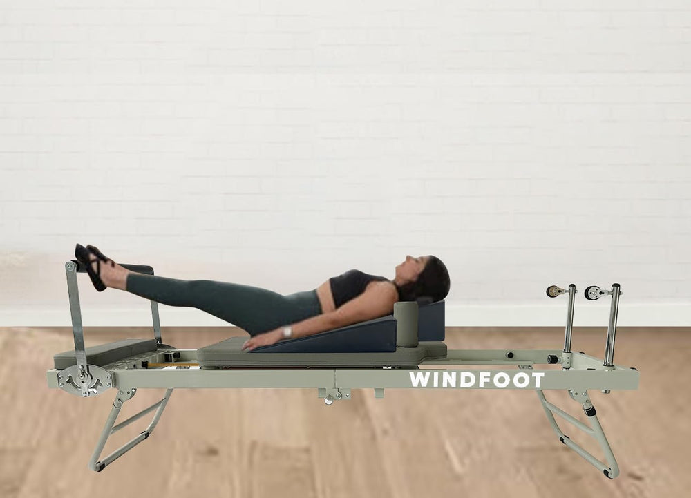 WINDFOOT wedge in studio lifestyle setting showing professional-ready look