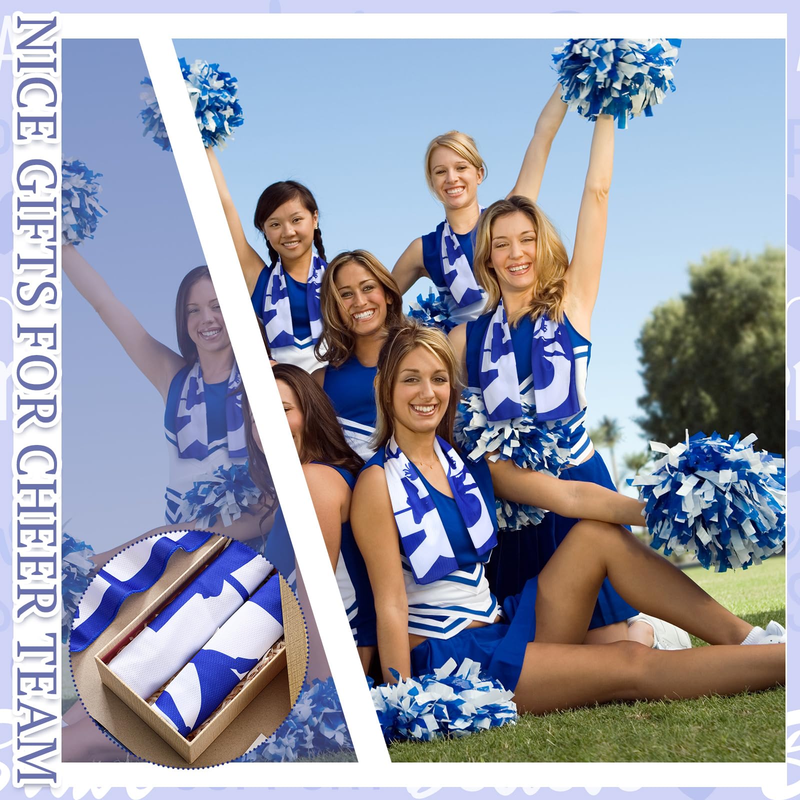 Windkream printed cheer design detail highlighting bright color and team branding