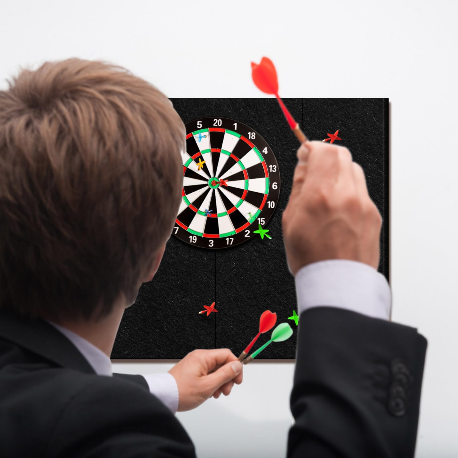 Windkream next to standard dartboard showing size and protective area