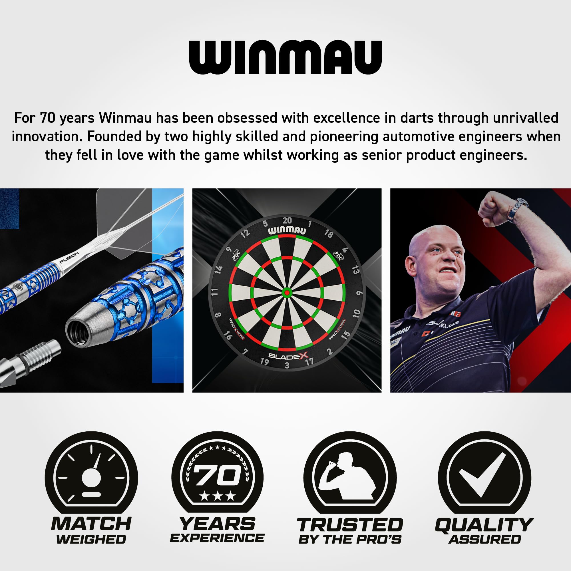 Winmau board displayed in game room illustrating polished installation benefit
