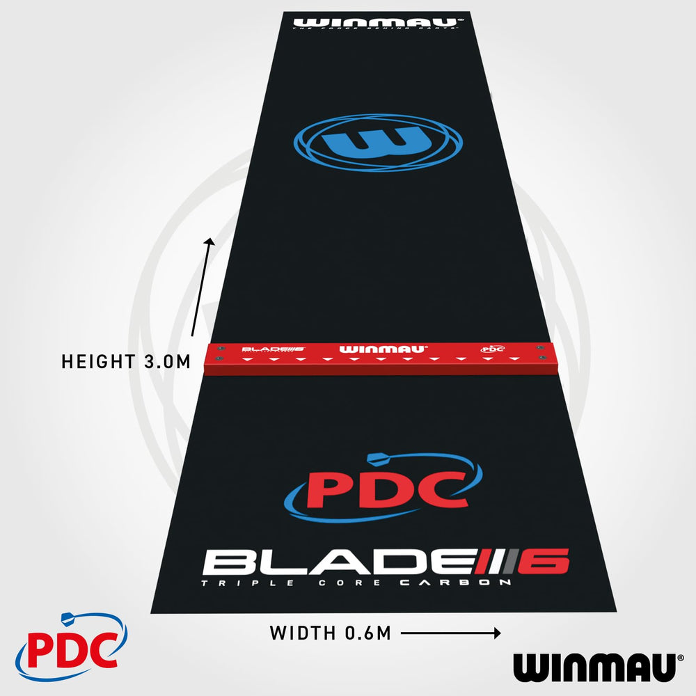 Winmau detailed mat texture displaying non-slip PVC for secure footing