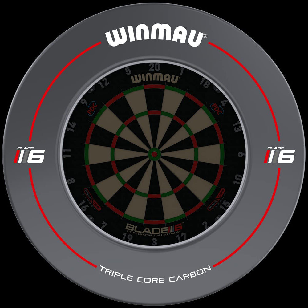 Winmau surround close-up of texture and padding highlighting durability
