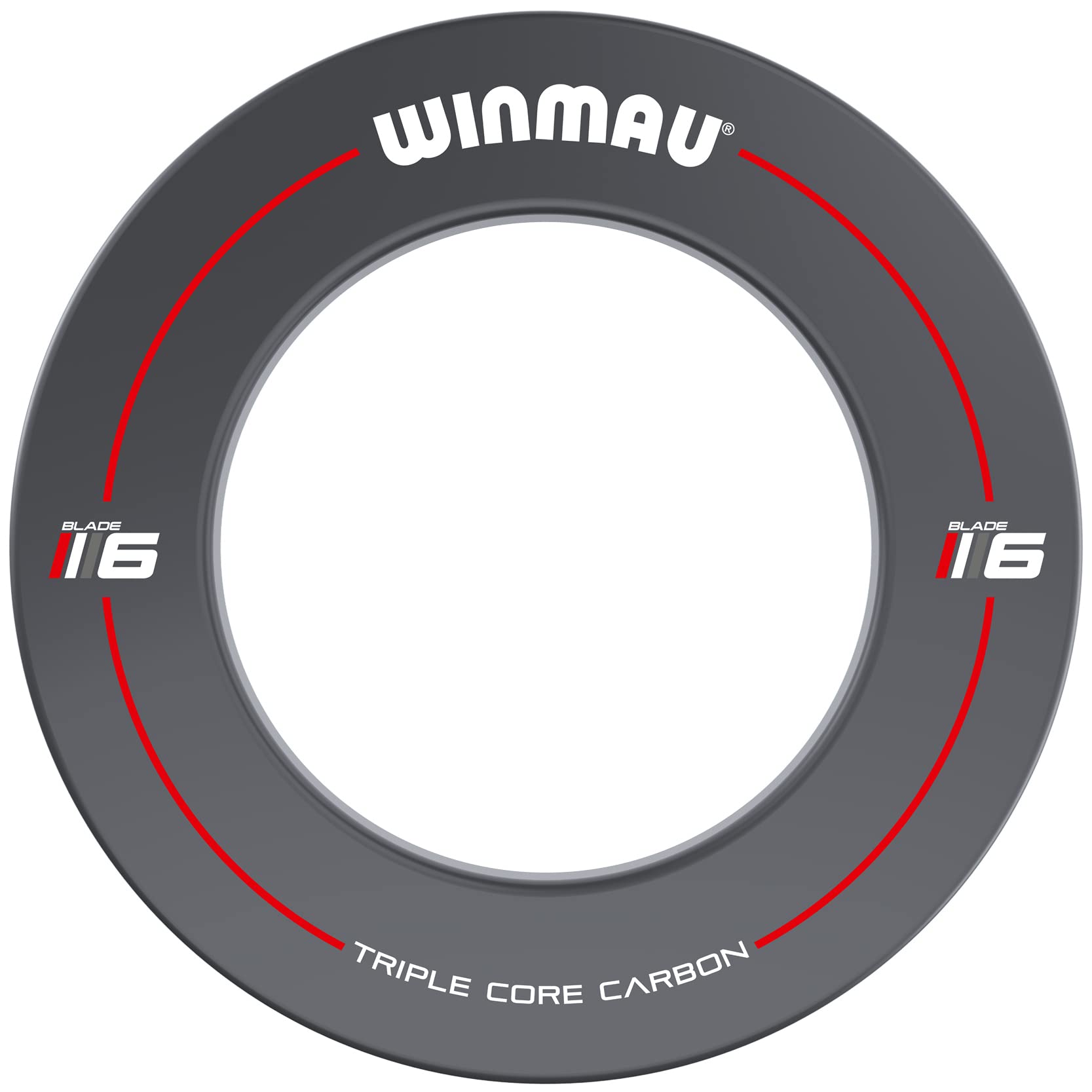 Winmau surround installed with dartboard demonstrating wall protection