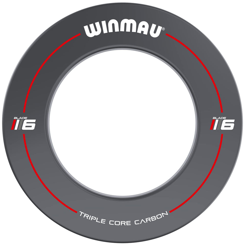 Winmau surround installed with dartboard demonstrating wall protection