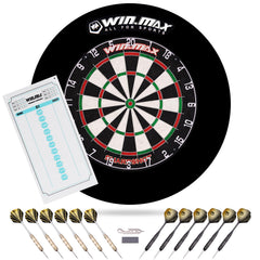 WIN.MAX board front view showing sisal surface and scoring benefits