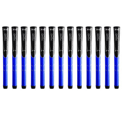Winn Dri-Tac front packaging showing 13-piece black and blue grips for immediate regripping benefit