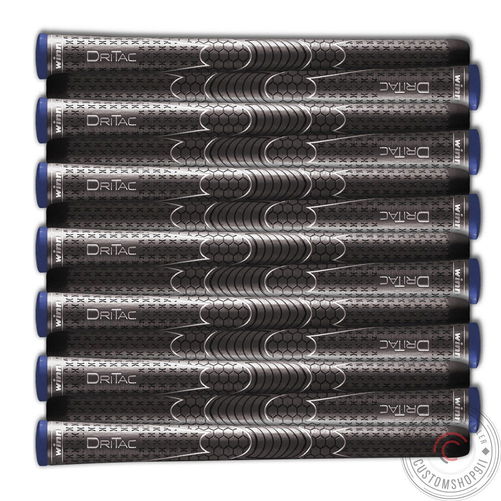 Winn Dri-Tac pack front view showing dark gray grips and bundle value
