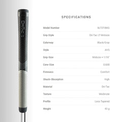 Winn Grips installed on an iron demonstrating improved control and comfortable feel