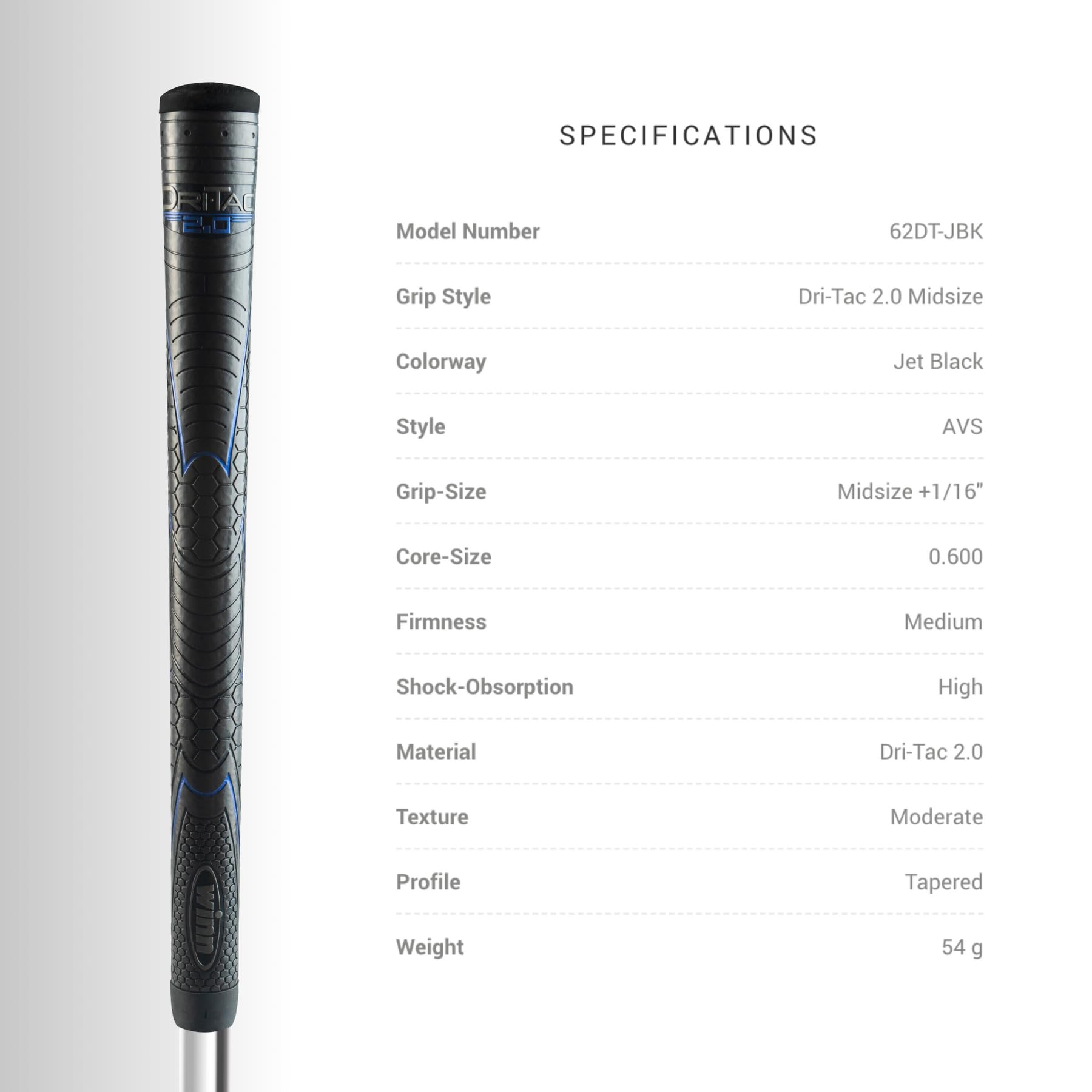 Winn grip being installed on a shaft demonstrating easy DIY regrip benefit
