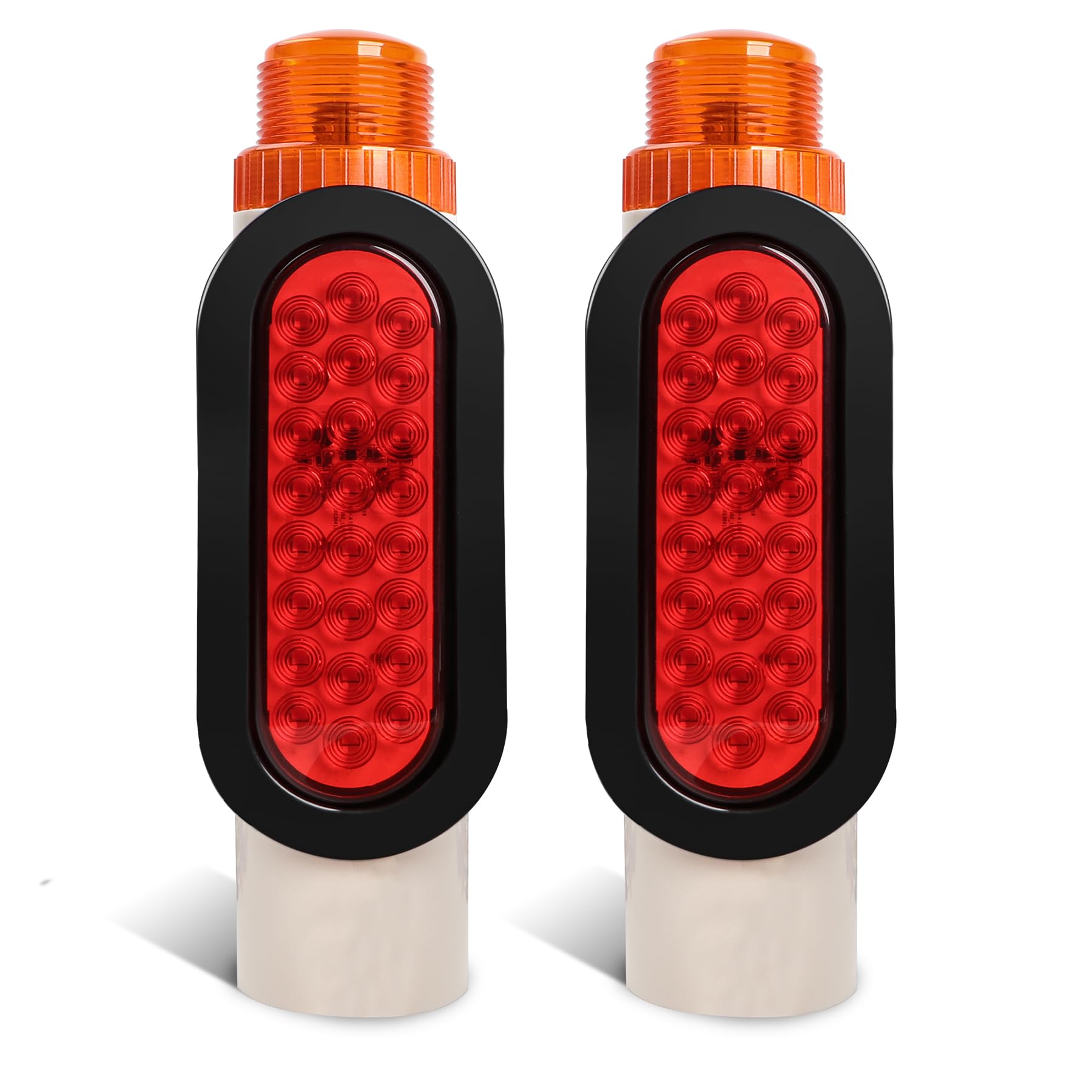 Winsgor front view of guide pole lights showing bright visibility