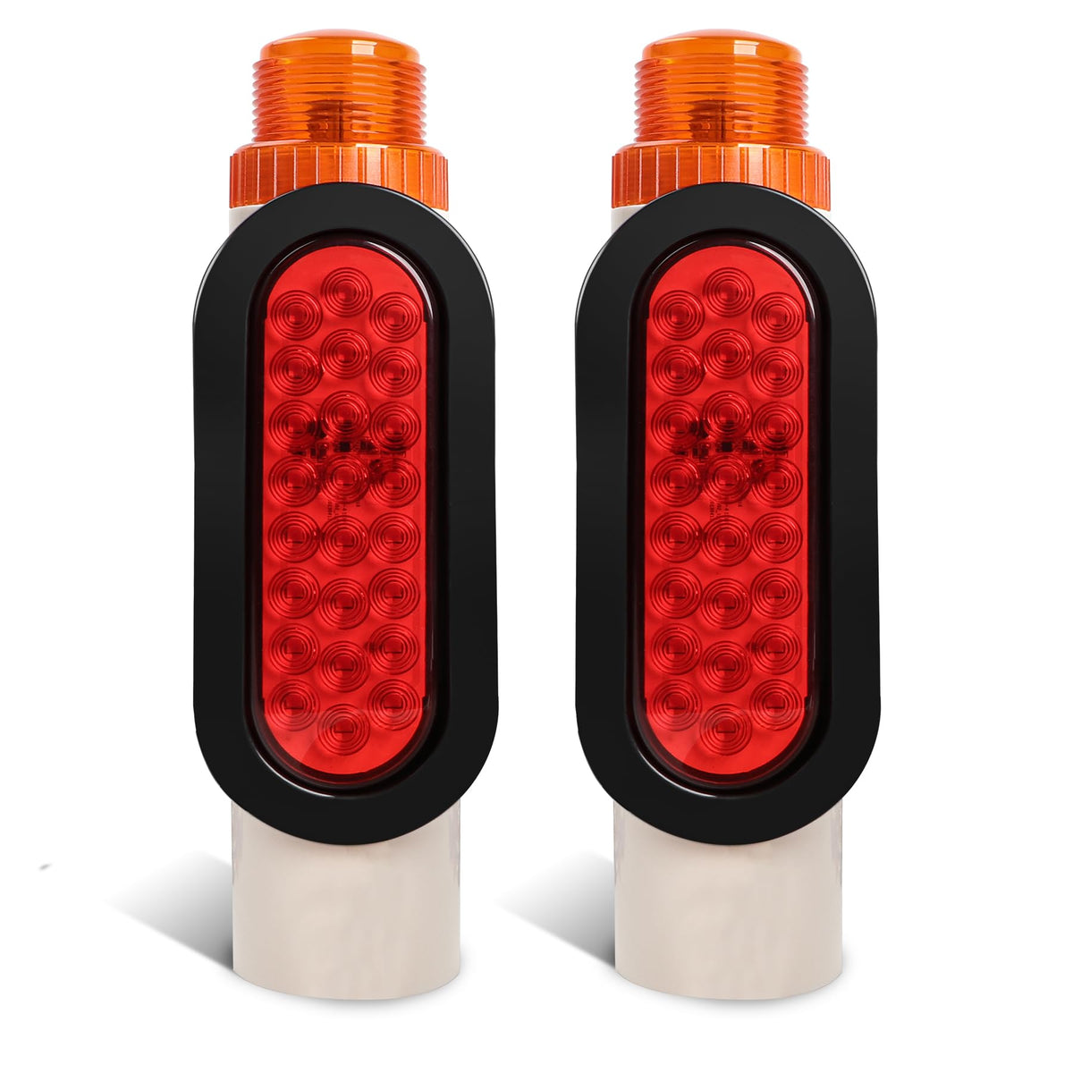 Winsgor front view of guide pole lights showing bright visibility