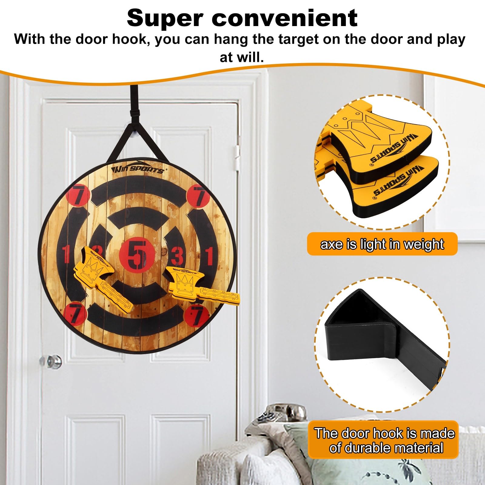 WIn SPORTS drawstring carry bag packed for easy transport and quick setup
