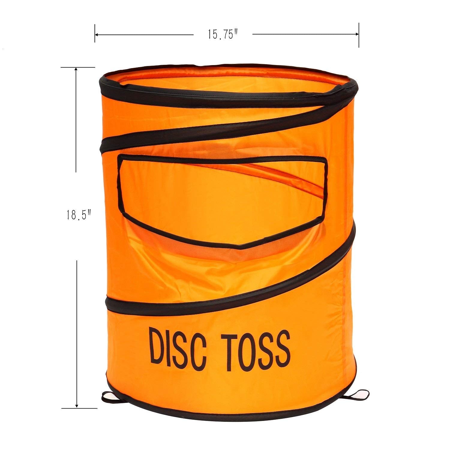 WIn SPORTS zippered carrying case with folded targets and discs for portability