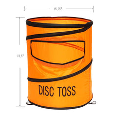 WIn SPORTS zippered carrying case with folded targets and discs for portability